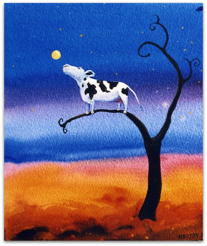 Mooing at the Moon